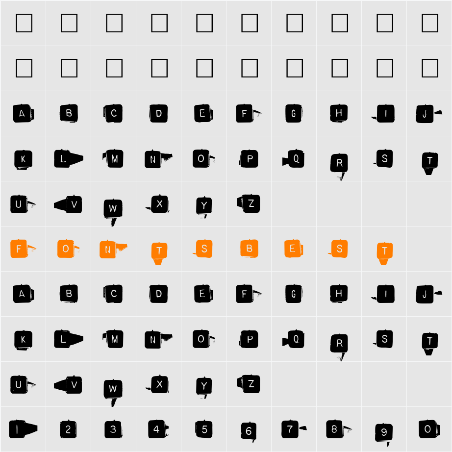 BackspacerSquare Character Map