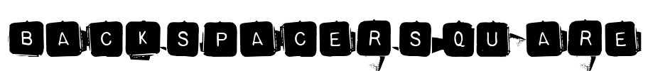 BackspacerSquare Font Image