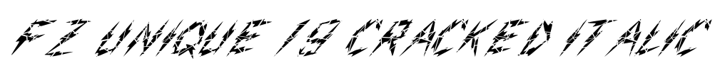 FZ UNIQUE 19 CRACKED ITALIC