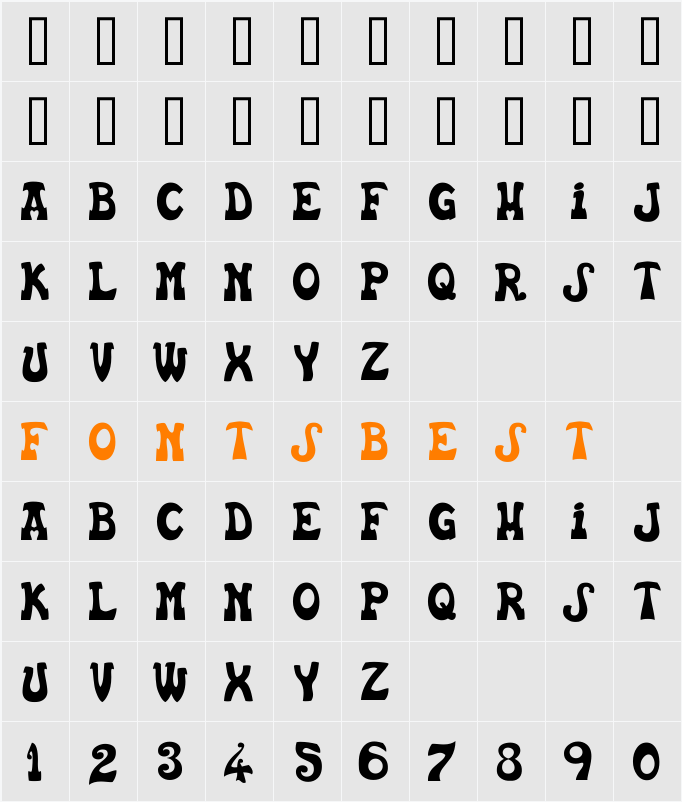 Basca Character Map