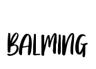Balming Font Image