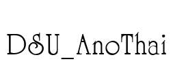 DSU_AnoThai Font Image
