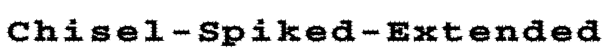 Chisel-Spiked-Extended Font Image