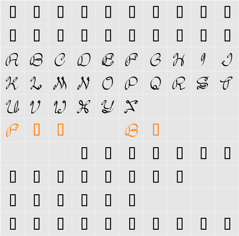 Daisy Character Map