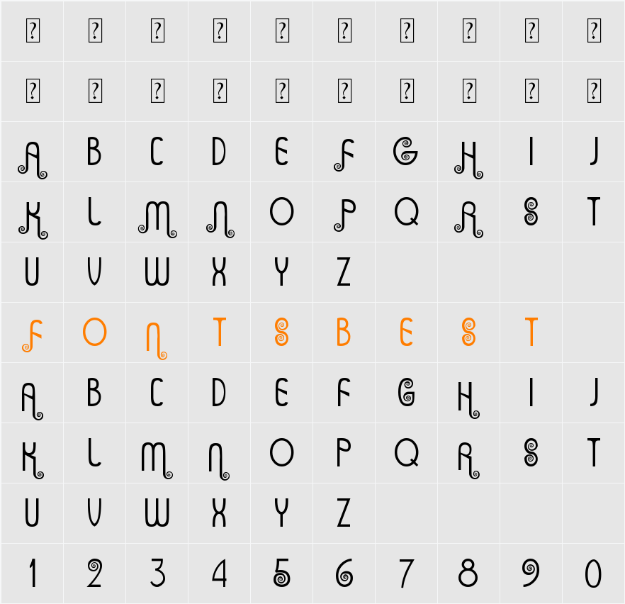 Anning Character Map