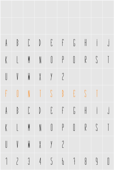 First Character Map