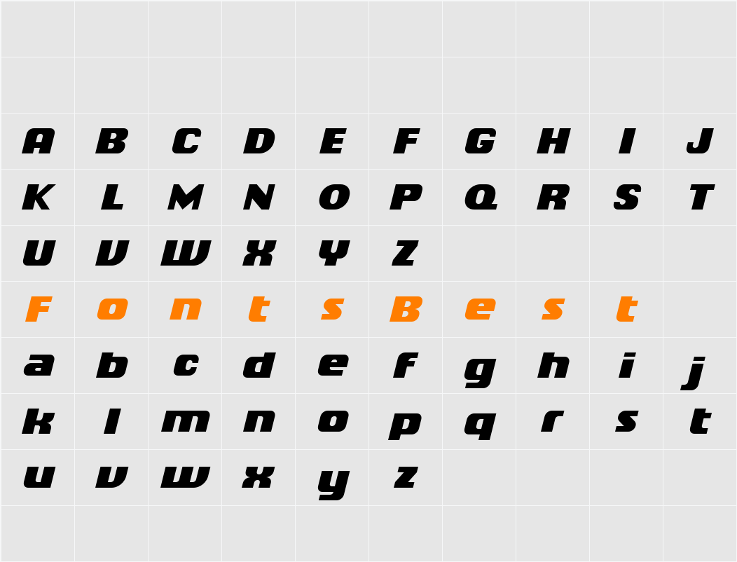 Chiq Reduced Character Map