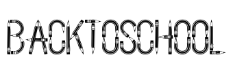 BackToSchool Font Image