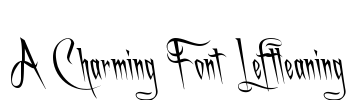 A Charming Font Leftleaning Font Image