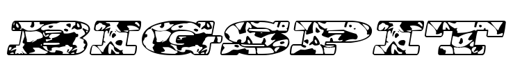 BigSpit Font Image