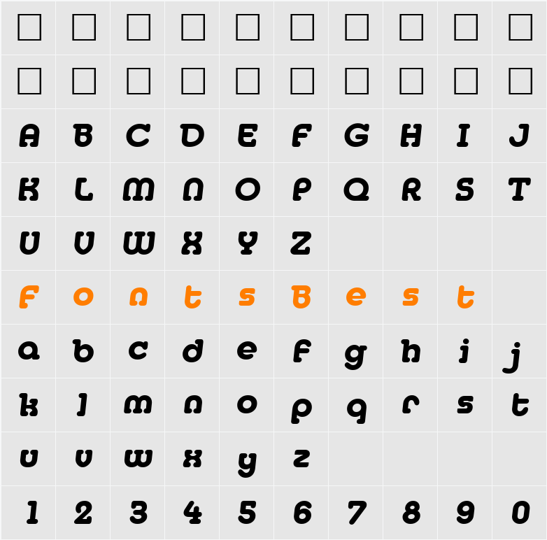 Medfly Heavy Character Map