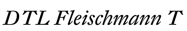 DTL Fleischmann T Font Image