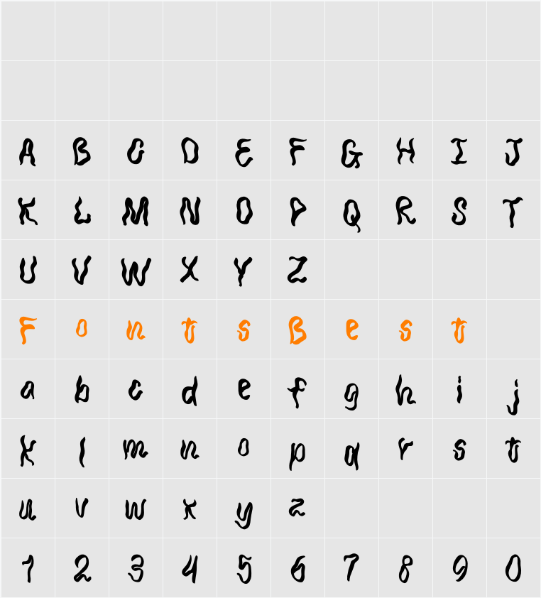 SA Euphoria Character Map