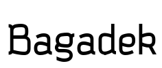 Bagadek Font Image