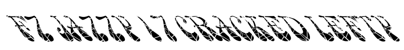 FZ JAZZY 17 CRACKED LEFTY Font Image