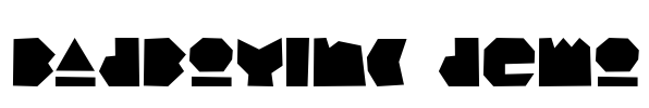 BadBoyInc demo Font Image