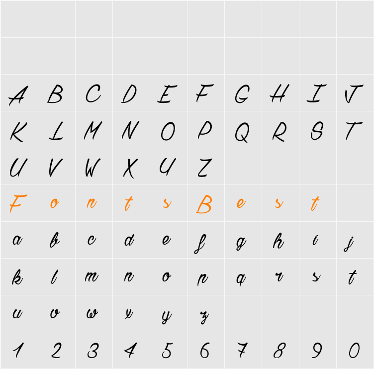 Chardons 2 Character Map