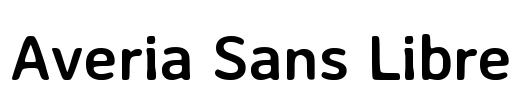 Averia Sans Libre Font Image