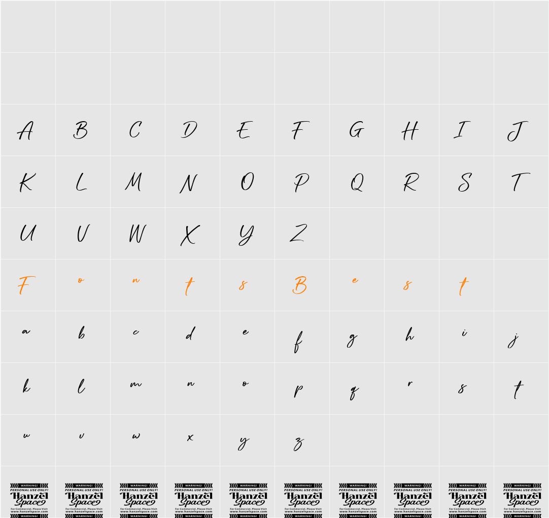 Amabillis Character Map
