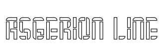 Asgerion Line Font Image
