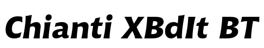 Chianti XBdIt BT Font Image