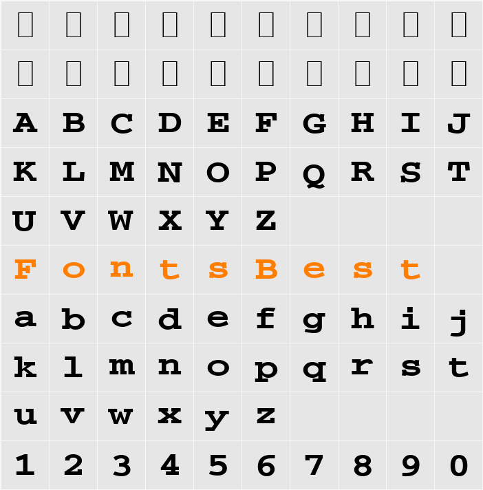 Chisel-Extended Character Map