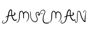Amulman Font Image