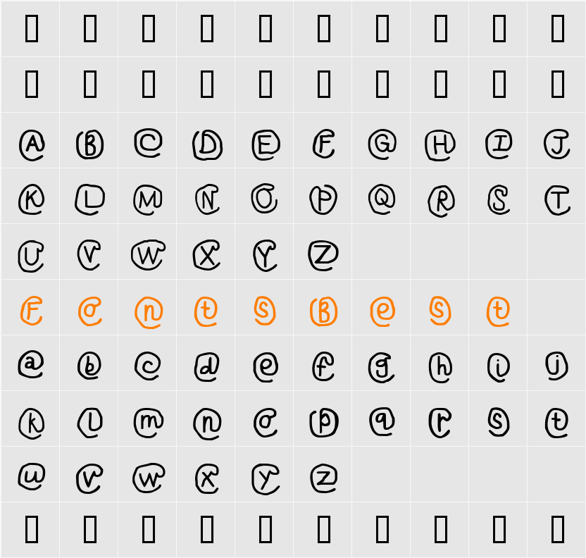 At Sign Character Map