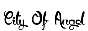 City Of Angel Font Image