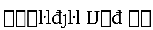 Charter Ext BT Font Image