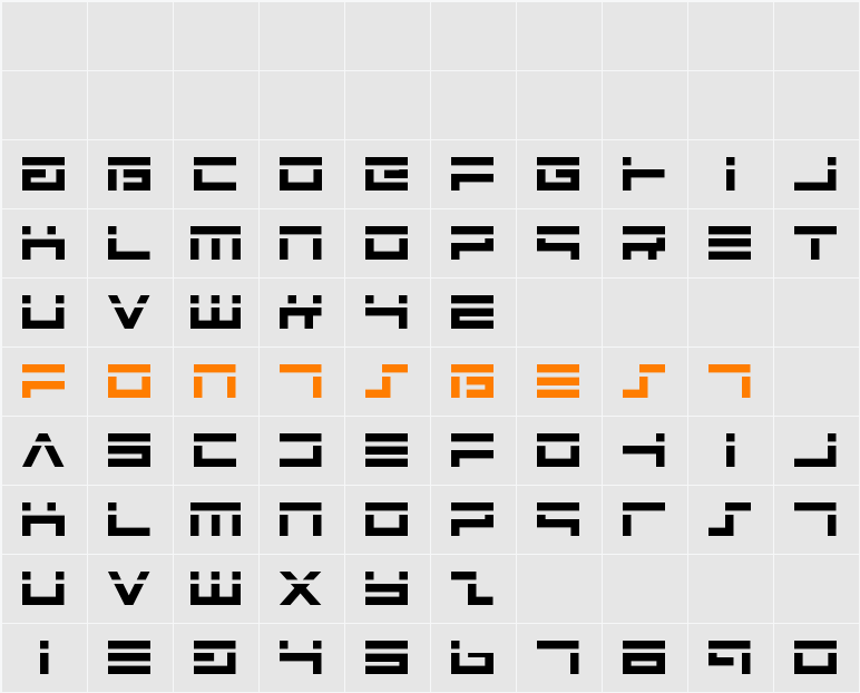Avenger Laser Character Map