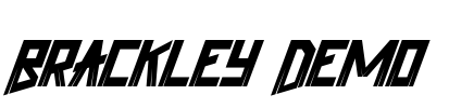 Brackley Demo Font Image