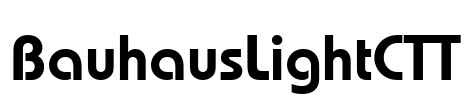 BauhausLightCTT Font Image