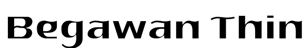 Begawan Thin Font Image
