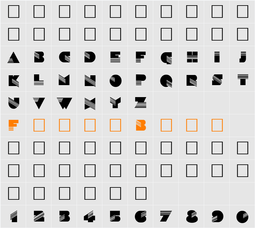 DG_Sinaloa Character Map