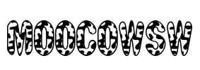 MooCowSW Font Image