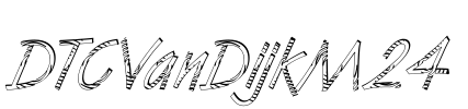 DTCVanDijkM24 Font Image