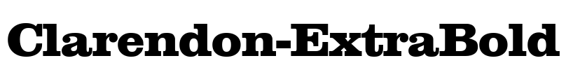 Clarendon-ExtraBold Font Image