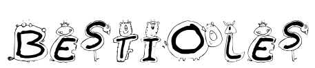 Bestioles Font Image