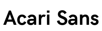 Acari Sans Font Image