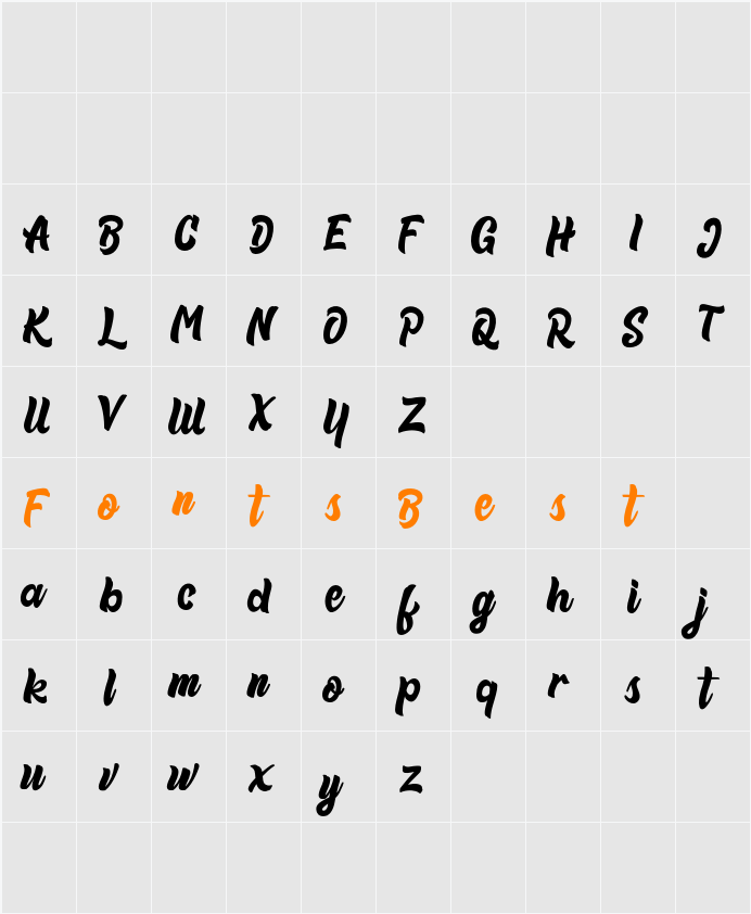 Beneth FREE Character Map