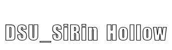 DSU_SiRin Hollow Font Image