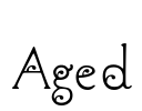 Aged Font Image