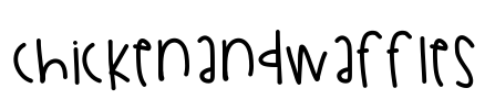 ChickenAndWaffles Font Image