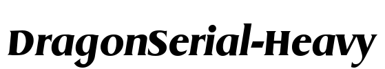 DragonSerial-Heavy Font Image