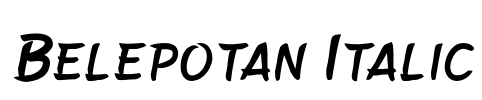 Belepotan Italic
