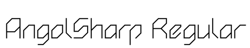 AngolSharp Regular Font Image