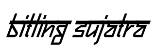 Bitling sujatra Font Image