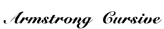 Armstrong Cursive