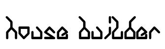 house builder Font Image